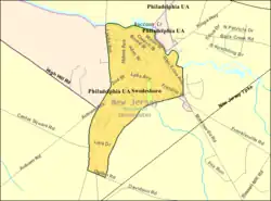 Census Bureau map of Swedesboro, New Jersey