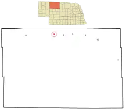 Location of Cody, Nebraska