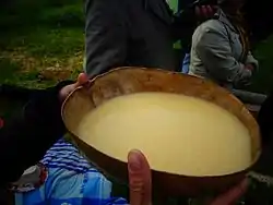 Chicha served at the yearly Fiesta del Huán, to celebrate the December solstice at the Sun Temple in Sogamoso, Boyacá, Colombia.
