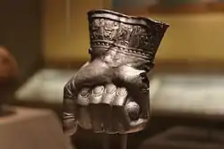 Hittite drinking cup in the shape of a fist; 1400-1380 BC; silver; from Central Turkey; Museum of Fine Arts (Boston, USA)