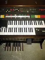 Eminent Solina C112s (c. 1974) with built-in ARP Explorer I synthesizer