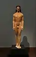 Experimental color reconstruction of the Kouros of Tenea, Frankfurt Liebieghaus