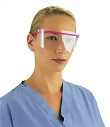 Infection control eye protection