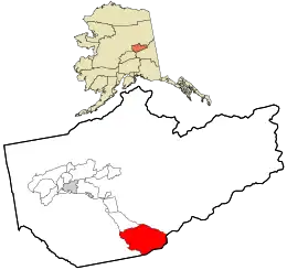 Location within Fairbanks North Star Borough and the state of Alaska