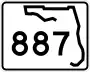 State Road 887 marker