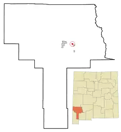 Location of Santa Clara in New Mexico