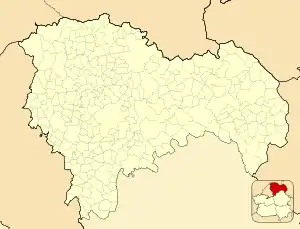 Uceda is located in Province of Guadalajara