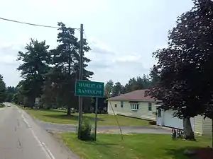 Signage along NY&nbsp;241 for the hamlet of Randolph.