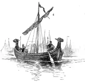 Book illustration (1902)"Lübeck ship"From Hanseatic League Ships of the 14th and 15th Centuries