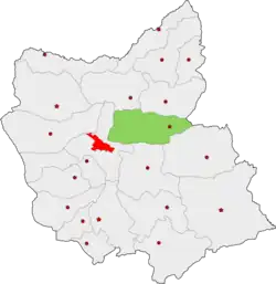 Location of Heris County in East Azerbaijan province