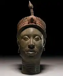 Bronze head from Ife; 12th-15th century; brass; British Museum (London)