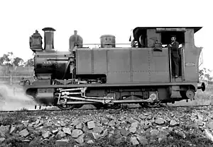 Abt rack locomtive No. 383 of the Razorback Range, Mount Morgan