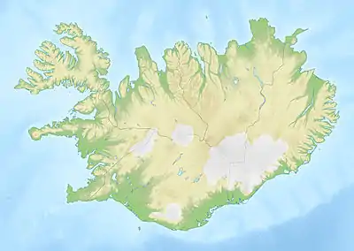 Location of Kleifarvatn in Iceland.
