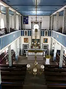 Interior of St. Paul Lutheran, seen from balcony