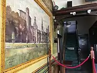 A ceramic tile display of Cardiff Castle