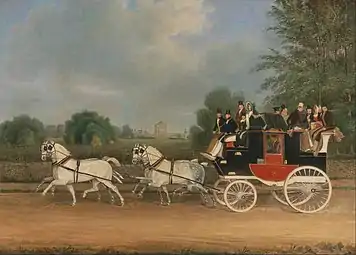 The London-Farringdon coach, 1835