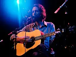 Jason Boesel playing a solo set in Los Angeles