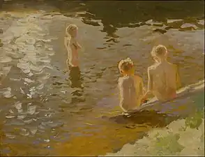 Boys bathing (1900)