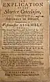 1749 John Thomson's Explication of the Shorter Catechism