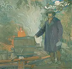 Moonshiner, 1916 painting by Joseph Alanen [fi]