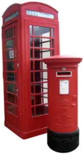 Image 61The red telephone box and Royal Mail red post box appear throughout the UK. (from Culture of the United Kingdom)