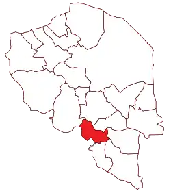 Location of Kahnuj County in Kerman province