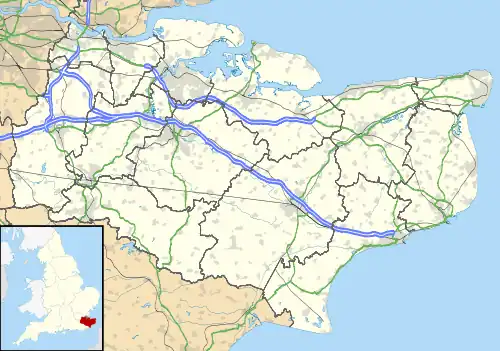 Tudeley is located in Kent