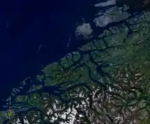 Satellite view of the region