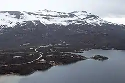 Aerial view of Pedro Bay in May 2018