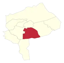 Location of Mehriz County in Yazd province