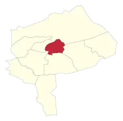 Location of Yazd County in&nbsp;Yazd&nbsp;province