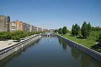 Parque Madrid Rio Formal use of water in Madrid, Spain