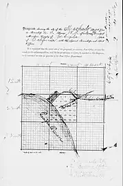 During the Los Angeles and Independence Railway era, the stop was known as La Ballona Station (U.S. National Archives; map attached to 1878 application for Machado post office between Los Angeles and Santa Monica)
