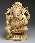 Ganesha; c. 14th-15th century; ivory; height: 18.4 cm; Metropolitan Museum of Art