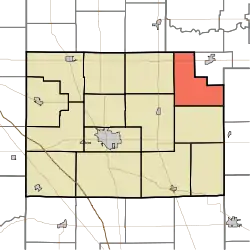 Location of Forest Township in Clinton County