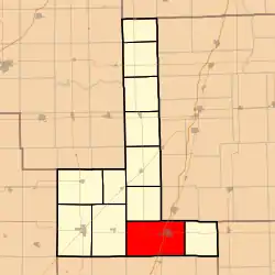 Location in Ford County