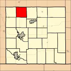 Location in Cowley County