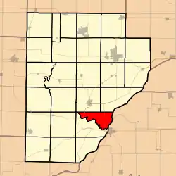 Location in Fulton County