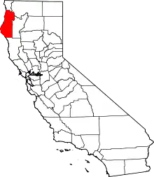 Location in the state of California