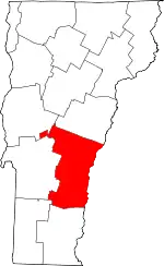 Windsor County map