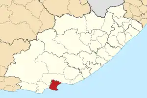 Location in the Eastern Cape