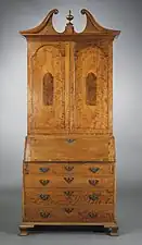 Maple secretary; c. 1790; maple and brass; height: 242.57 cm; Los Angeles County Museum of Art, US