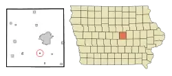 Location of Haverhill, Iowa