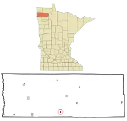 Location of Viking, Minnesota