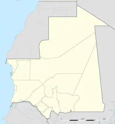 Akjoujt is located in Mauritania