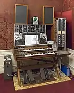 Max Brand Synthesizer (1968), aka Moogtonium, is Austrian composer Max Brand's own version of Mixture Trautonium built by Robert Moog during 1966–68.