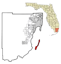 Location in Miami-Dade County and the state of Florida