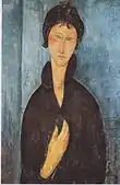 Amedeo Modigliani, c.1918, The woman with blue eyes, oil on canvas, 81 x 54&nbsp;cm