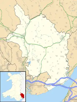 Location within Wales