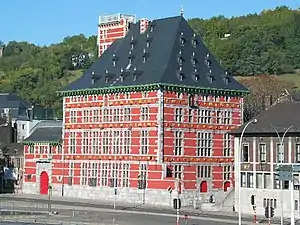 The splendid house of Curtius in Liège, one of the first capitalists.